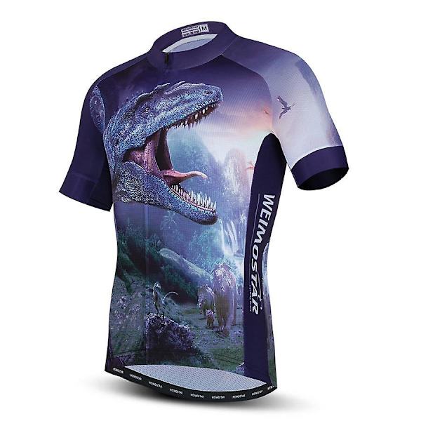 Sommar Cykeltröja Herr Mtb Mountain Bike Kläder Andas Kortärmad Topp Snabbtorkande Anti Svett As the picture XL