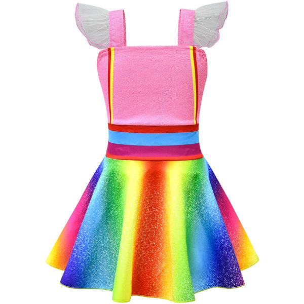 Party Girls Anime Cosplay Pretty Nancy Rainbow Klänning Princess zy Rainbow Dress 130cm