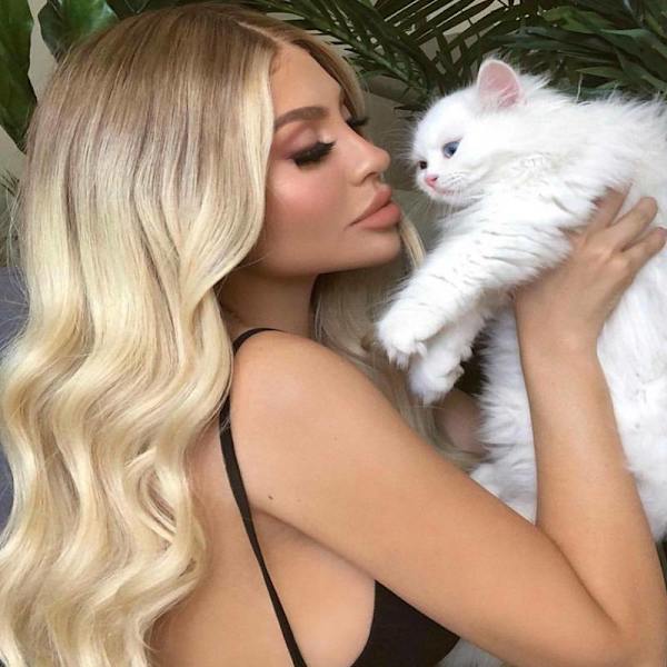 Kvinders Ombre Blond Blond - Langt hår Cosplay paryk - Krøllet Hai Golden One Size