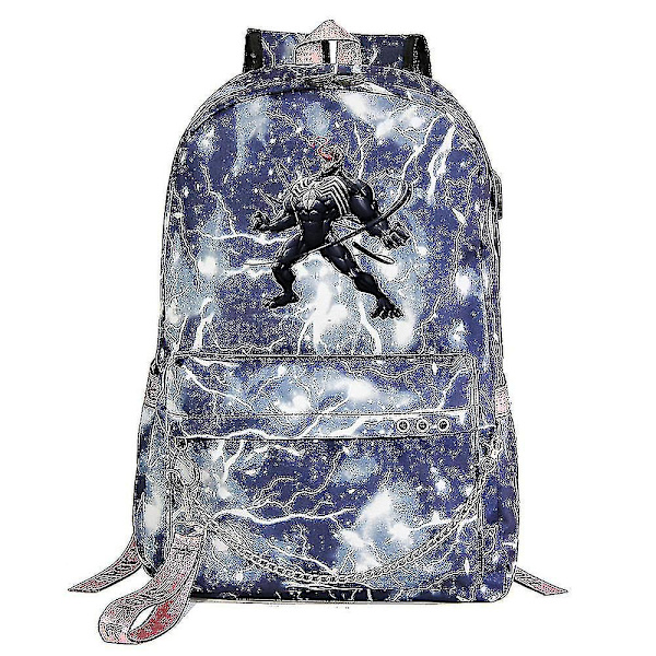 USB ryggsäck för tonårsstudenter med venom- printed band (1-25) Starry Sky-3