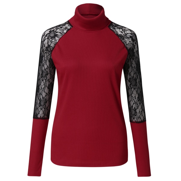 adies Womens Stretchy Slim Fit T-Shirt Plain Shirts Tops Red L
