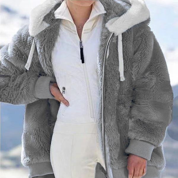 Naisten FurHoodeLoosCoaParkJacketHoodie dargrey 4XL