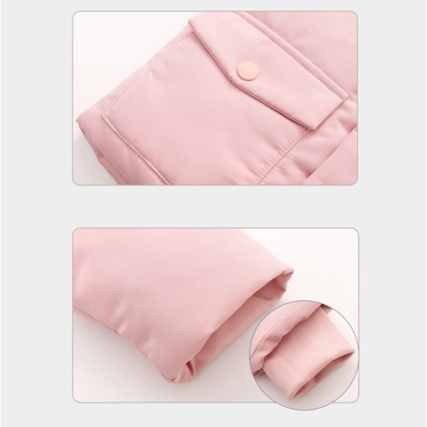Baby vinterdragt, børnetøjssæt pink 120cm