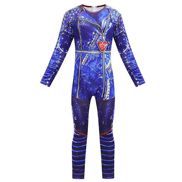 3pac Evie Halloween Cosplay Party Costume Jumpsuit Girls 5-6 Years