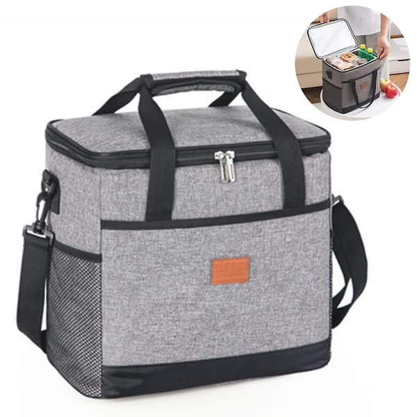 Matpose 15l/25l Isolert Lunchbox Soft Cooler Kjølepose Gray 15L