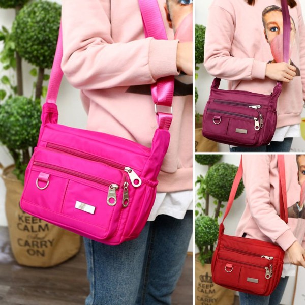 Axelväska Messenger Bags Cross Body ROSE RED rose red