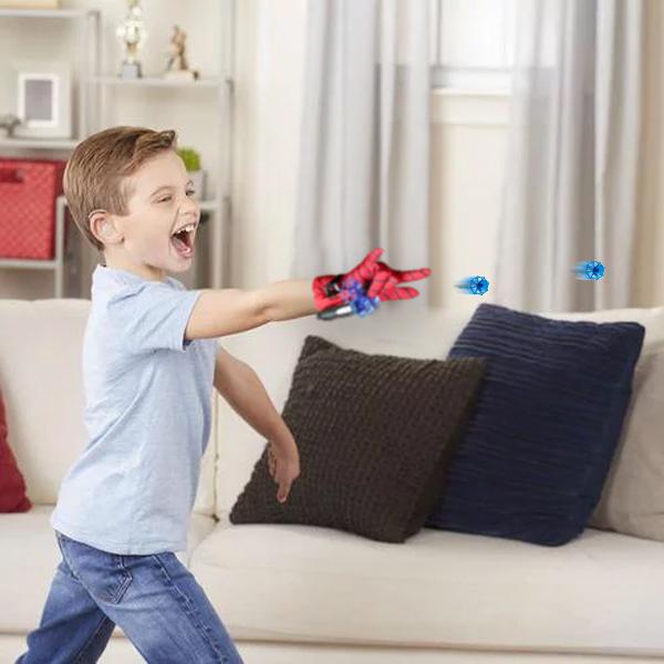 Spiderman Web Shooter for Kids - Skyter ut sugekopper red