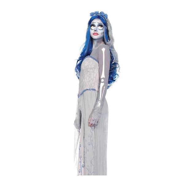 Corpse Bride Brudekjole Sæt Kvinde Halloween Carnival Party Cosplay Kostume Set_y M