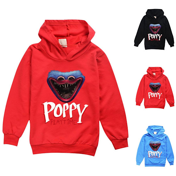 Poppy playtime 3D-tulostettu huppari rento trendi söpö lapsille Z V dark bule 170cm