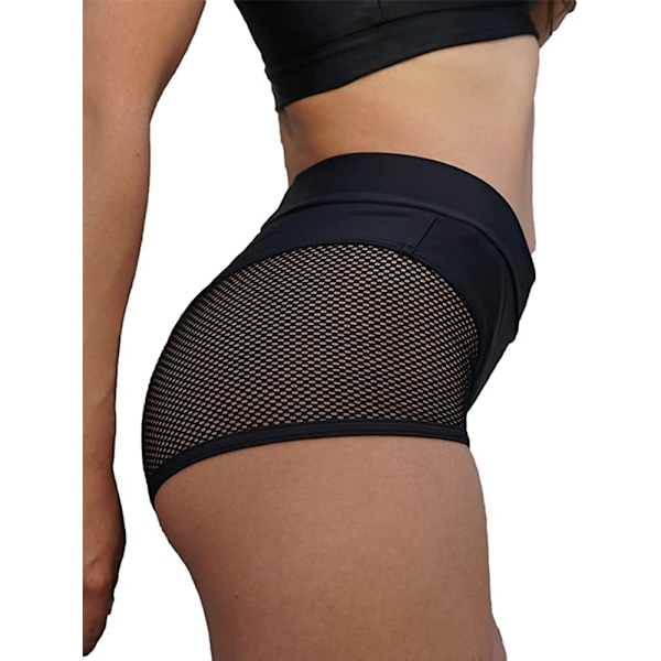 Kvinnors Cut Out Yoga horts crunch Booty Byxor Hög midja S
