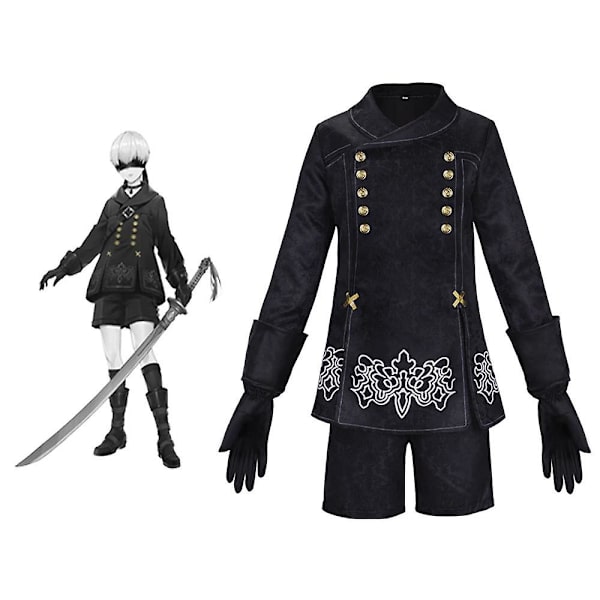Nier Automata Yorha 2b Cosplay Kostymer Anime Nier 2b Sexig klänning Vestido Rollspel Kläder Uniform Halloween kostymer Style 1 L
