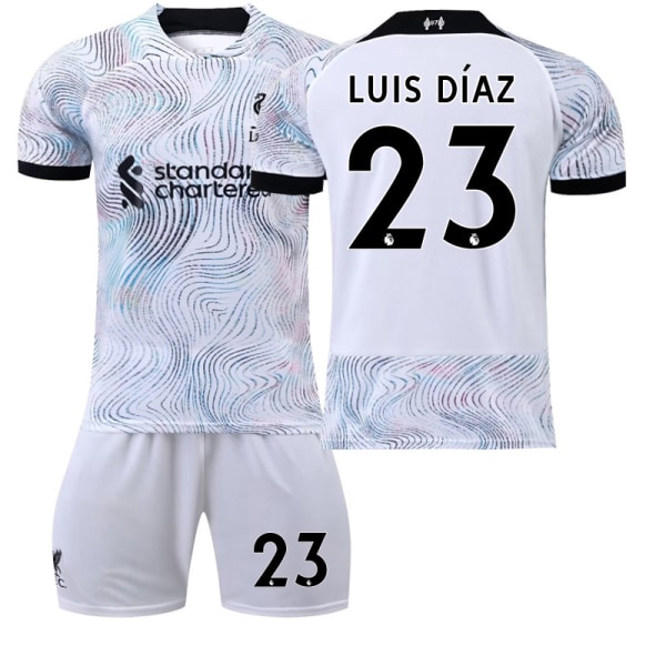 22 Liverpool tröja bortamatch NO. 23 luis Diaz tröja #S