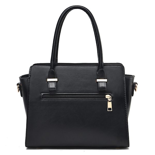 Kvinders Crossbody-tasker i læder Classic Tote Daily Portable Svart 27x13x21cm/10.63x5.12x8.27"