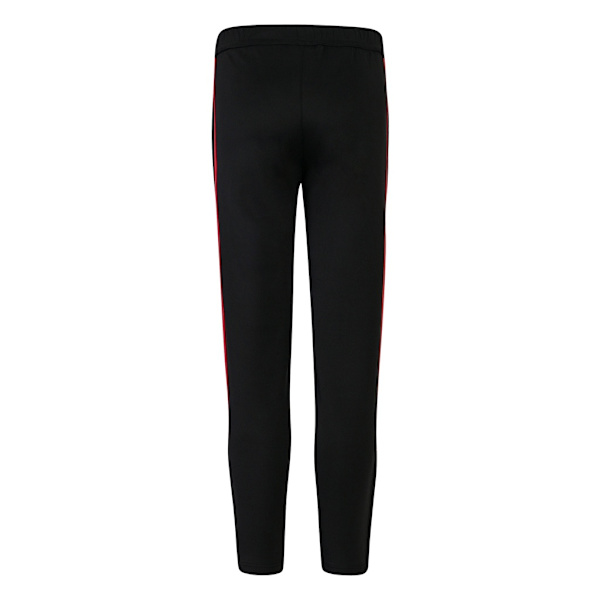 Finden & Hales Barn/Barn Pojkar Stickade träningsbyxor 3-4 Black/Red 3-4 Years