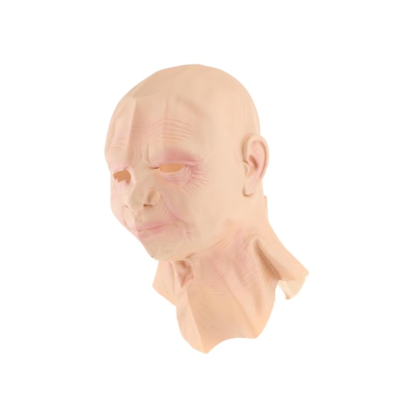1/2 Realistisk Old Man Latex til Halloween Cosplay Autentisk Look Bald Female 2PCS