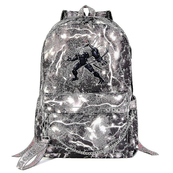 USB ryggsäck för tonårsstudenter med venom- printed band (1-25) Starry Sky-4