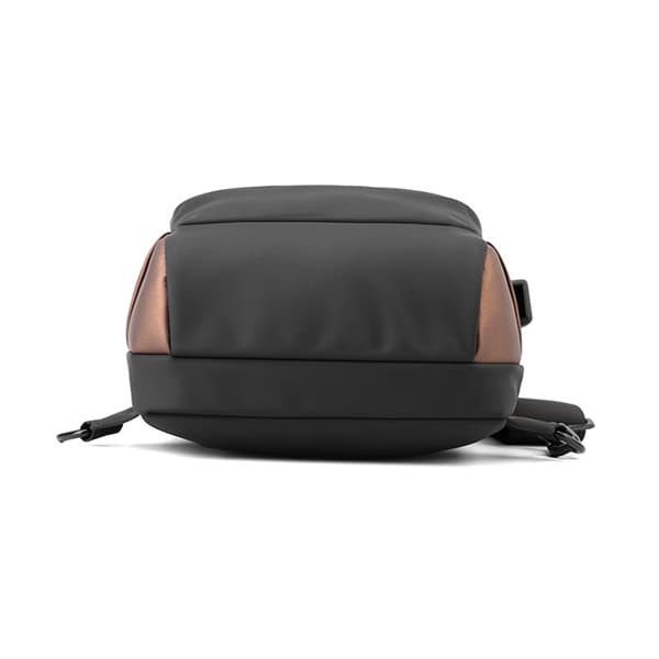 Herr Multifunksjon Stålbeskyttelse USB Axelväska Crossbody Bag Tra A2