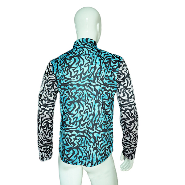 3d digitl print langærmet eksotisk skjorte Hlloween Cosply kostume til mænd a 4xl