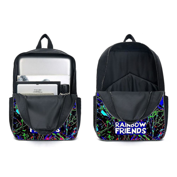 Rainbow Friends Ryggsekk Stor kapasitet ryggsekk Satchel Skolevesker For Barn Gutt Jente C