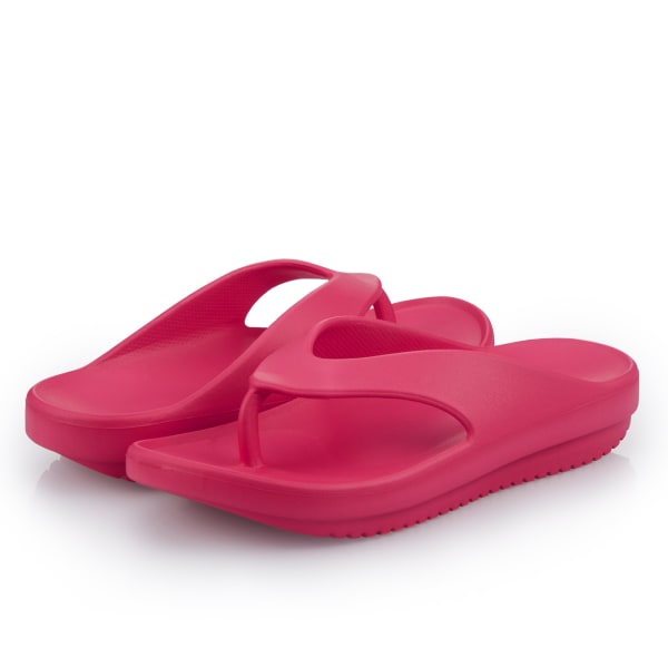 Tykke flip-flops tøfler fra Eva Platform Roes Red 265