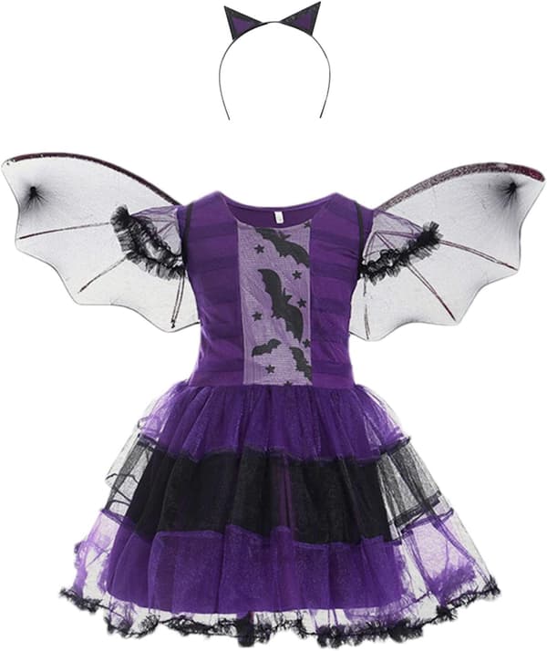 Fancy Witch Halloween Dress Up Set för barn