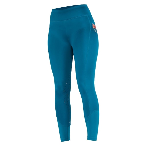 Aubrion børne-/børnhold vinterridetights 7-8 år V Teal 7-8 Years