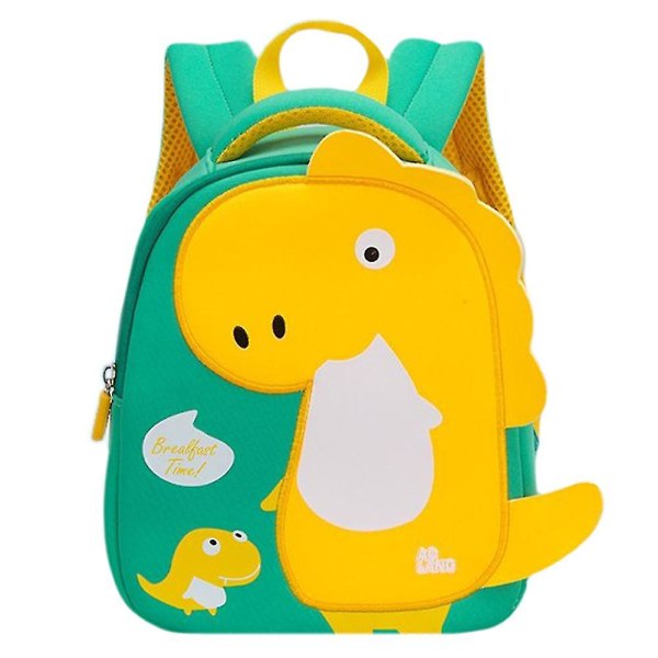 Dinosaur mønster taske til skolebørn Green