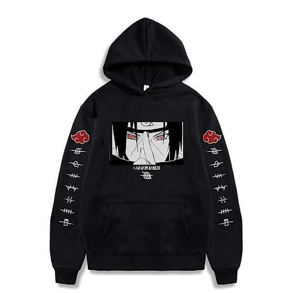 Uchiha Itachi Hoodie Mænd Kvinder Par Naruto Anime Trøje Cosplay Toppe Gavegave V XL