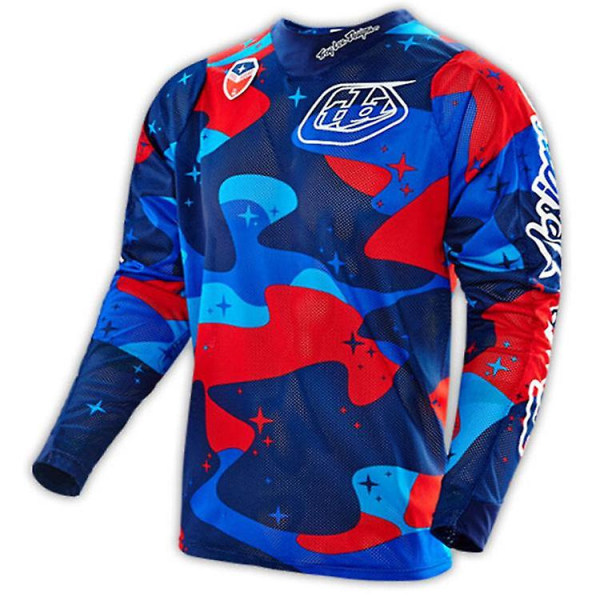 Herre Ktm Mountain Downhill Jersey Herre Outdoor Cykeltøj Langærmet motorcykeltrøje Purple XL