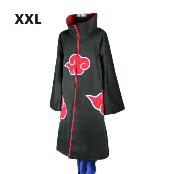 Naruto Akatsuki Hokage Robe Kappa Coat Anime Cosplay -asu musta X L