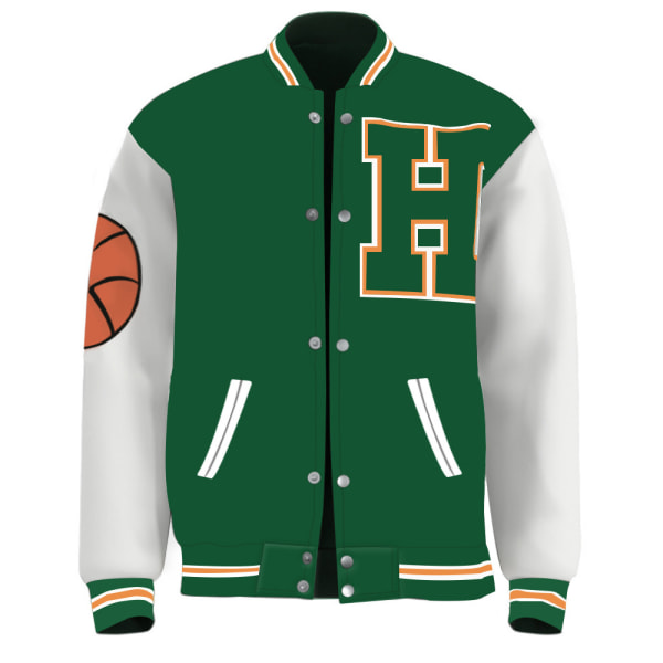 Stranger Things 4 Lucas Sinclair Hawkins Letter H Print Jacket 4XL