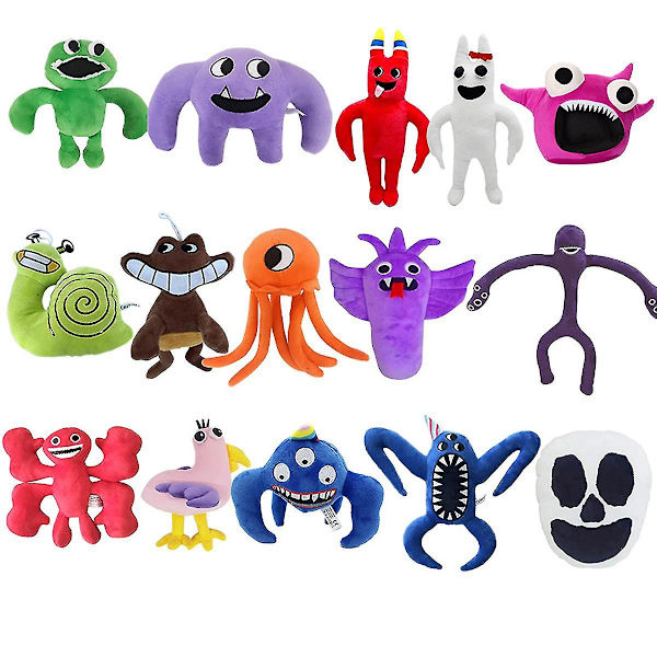 Garden Of Ban Ban pehmolelu Pehmeä pehmo täytetty nukkepeli Garden Of Ban Ban pehmo lapsille lapsille Gift W Three-eyed monster