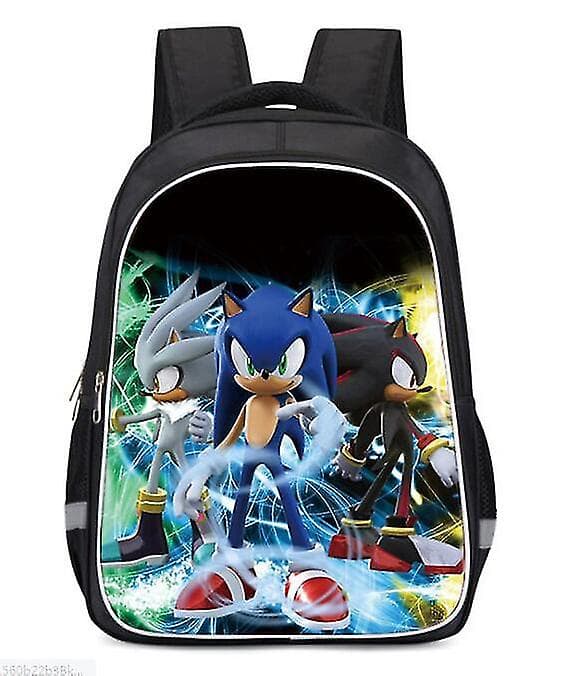 Sonic Super Mario Skolväska Barnryggsäck_y