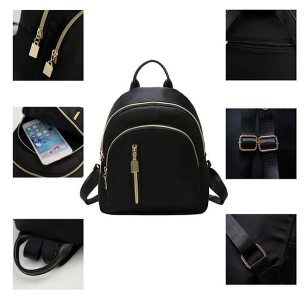 Axelremsväska Mini Ryggsäck Oxford Daypack black