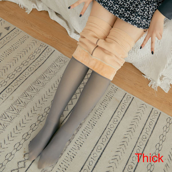 Naisten Lämpimät Leggingsit Elastiset Paksut Push Up Pants Vapaa-aika Ohut Type 5