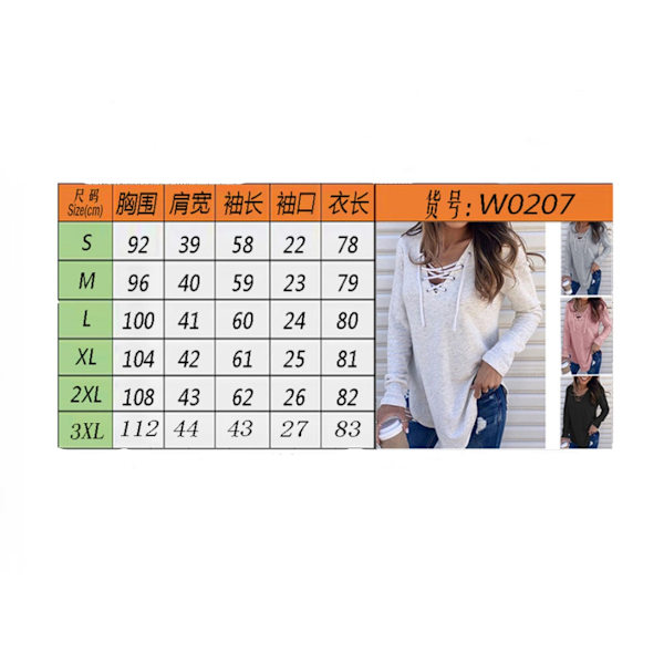 ode løs V-halsrem i ensfarvet T-shirt grey M