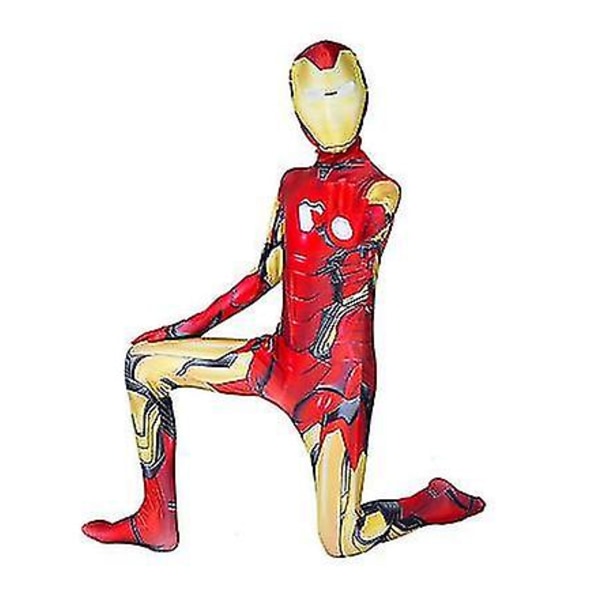 Lasten Spider-man Iron Man -asu Cosplay Panther Venom Jumpsuit.a. iron Man 110cm