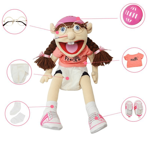 58 cm  Hat Hand Puppet Game Fyllda docka Barngåvor Phoebe