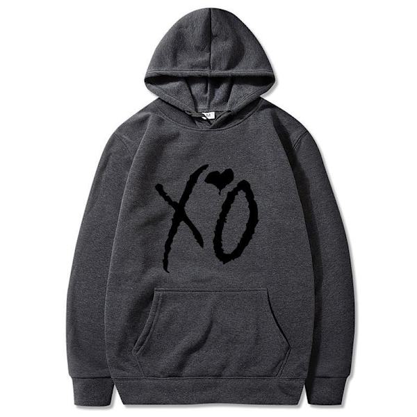Hip Hop Høst / Vinter Hette Genser XO Love Pattern Style 3 L