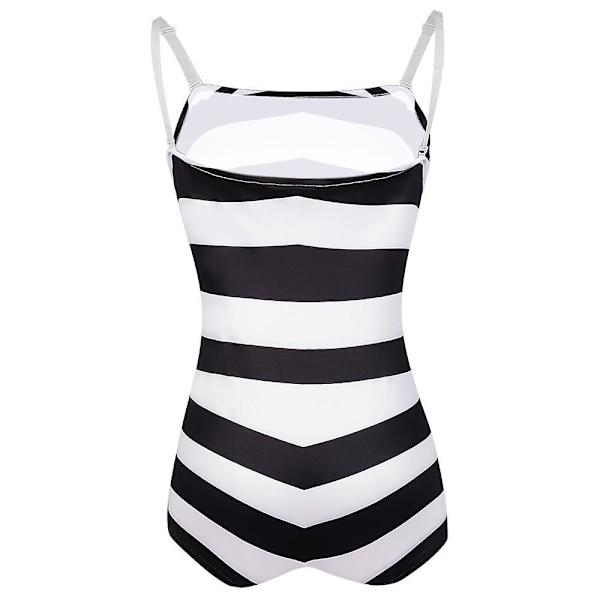 Barbie Heroine Svartvit baddräkt Cos Kläder Barbie Beach Halloween Cosplay 2XL