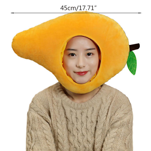 för kreativa mango form plysch hatt Rolig frukt fyllda huvudbonader Cosplay Party