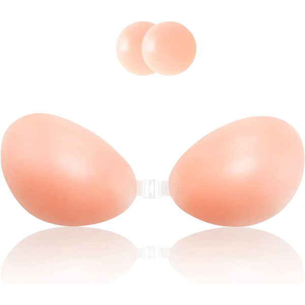 Sticky Bra stroppeløs selvklebende usynlig push-up silikon Bcup