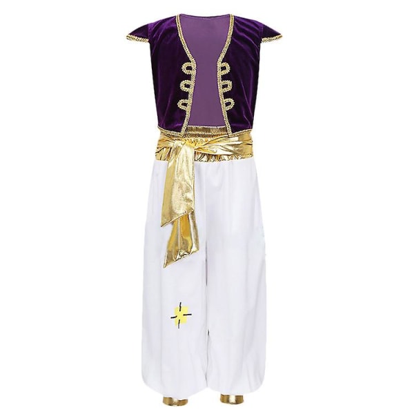 Aladdin Magic Lamp Cos Kläder Aladdin Prince Cosplay Live-action kostym Barn 130