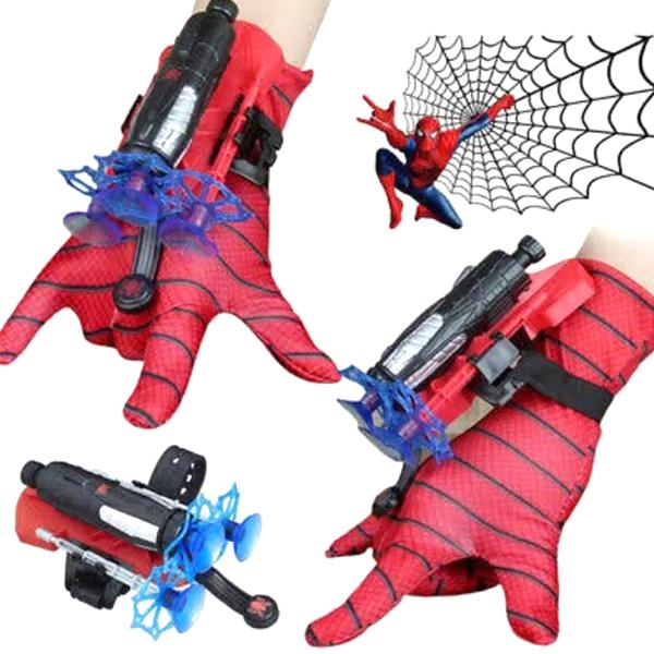 Spiderman Web Shooter for Kids - Skyter ut sugekopper red
