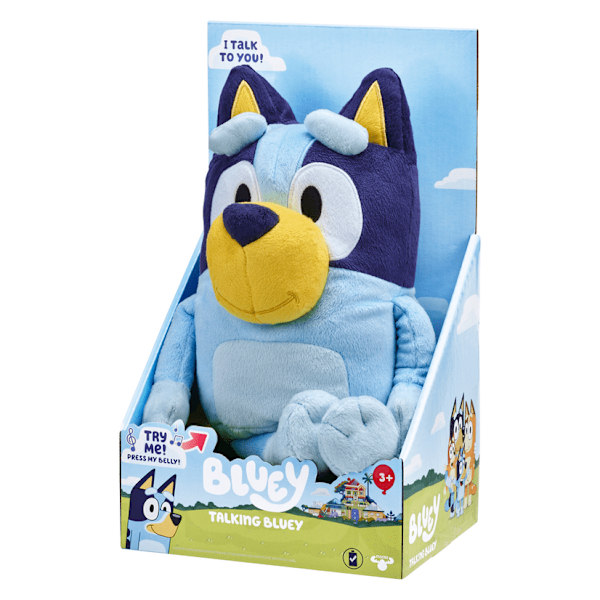 Bluey - 13" Talking Bluey Pehmo blue none