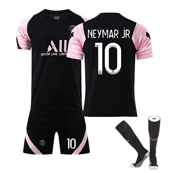 Fodboldtrøje Træningstrøje Nr 10 Neymar Pin Pink kids 28(150-160cm)