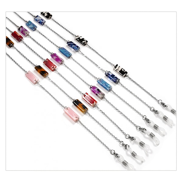 7PCS Glasögon String Chain, Glasögon Hållare Halsband, Ey