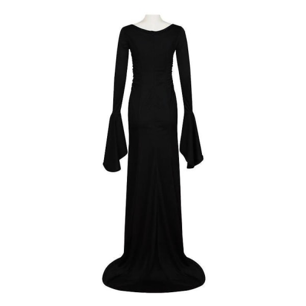 Morticia Addams Kostumekjole Til Kvinder Halloween Cosplay S