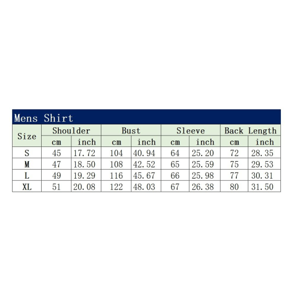 ångärmade för män printed Casual Button Down-skjortor white L