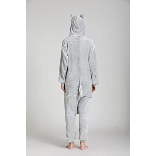 Unisex vuxenpyjamas Djurdräkt Cosplay One Piece Pyjamas (chinchilla dragkedja version)-S